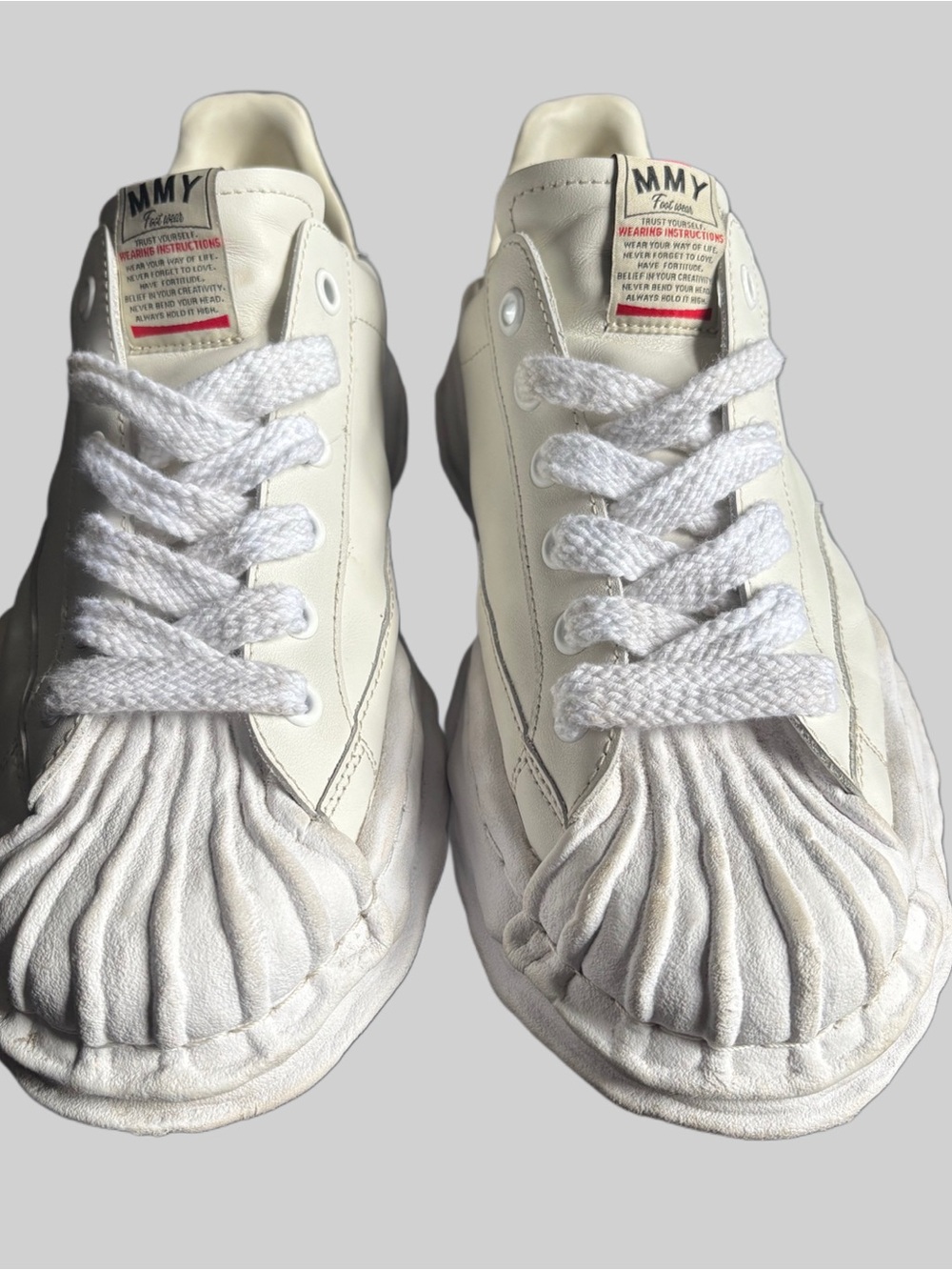 Leather Maison Mihara Lowtop ‘Blakey’ Size 11